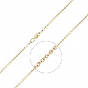 Цепь плетение Якорное из лимонного золота Platina 21-0813-045-1130-17 фото