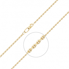 Цепь плетение Сингапур из лимонного золота Platina 21-0813-060-1130-17 фото