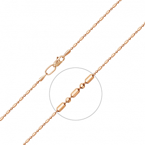 Золотая цепь плетение Перлина Platina 21-1403-150-1110-17 фото