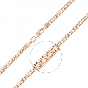 Золотая цепь плетение Бисмарк Platina 21-2003-060-1110-17 фото