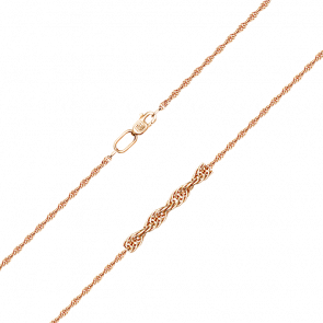 Золотая цепь плетение Кордовая Platina 21-2201-030-1110-17 фото