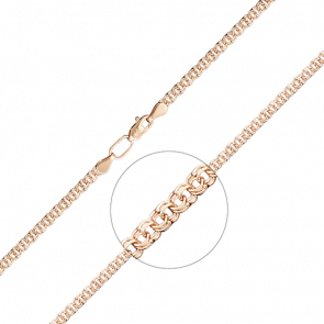 Золотая цепь плетение Бисмарк Platina 21-2705-040-1110-19 фото