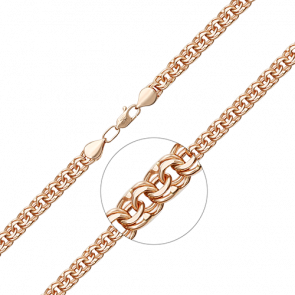 Золотая цепь плетение Бисмарк Platina 21-2705-100-1110-19 фото