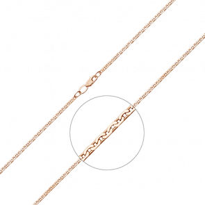 Золотая цепь плетение Якорное Platina 21-4303-060-1110-17 фото