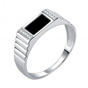 Серебряное кольцо TALANT с фианитом и агатом 21-72-0801-28234 фото