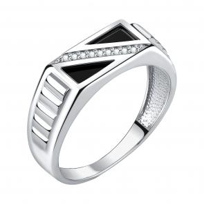 Серебряное кольцо TALANT с фианитом и агатом 21-72-0801-28237 фото