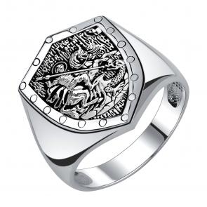 Серебряное кольцо Великомученик Георгий Победоносец TALANT 21-76-0000-15719 фото