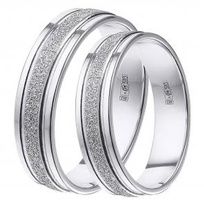 Обручальное кольцо 5 мм из белого золота Primossa 210-000-718 фото