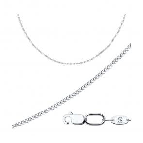 Цепь плетение Панцирное из белого золота SOKOLOV 2104045-3 фото