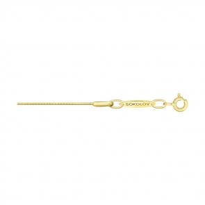 Цепь плетение Снейк (Тонда) из лимонного золота SOKOLOV 2108025-2 фото