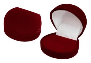 Футляр флокированный полукруглый под кольцо и серьги серия Классика 21201-б фото