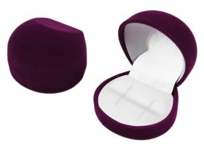 Футляр флокированный полукруглый под кольцо и серьги серия Классика 21201-м фото