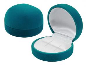 Футляр флокированный полукруглый под кольцо и серьги серия Классика 21201-мв фото