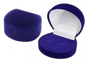 Футляр флокированный полукруглый под кольцо и серьги серия Классика 21201-с фото