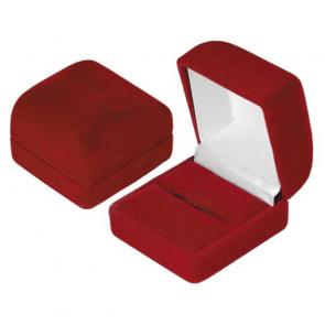 Футляр флокированный квадратный под кольцо и серьги серия Классика 21701-б фото