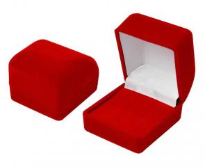 Футляр флокированный квадратный под кольцо и серьги серия Классика 21701-к фото