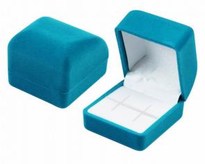 Футляр флокированный квадратный под кольцо и серьги серия Классика 21701-лаз фото