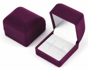 Футляр флокированный квадратный под кольцо и серьги серия Классика 21701-м-1 фото