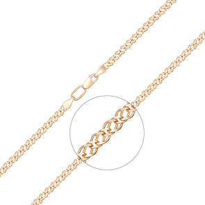 Золотой браслет плетение Двойной Ромб Platina 22-0303-050-1110-17 фото