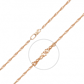 Золотой браслет плетение Сингапур Platina 22-0703-040-1110-17 фото