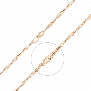 Золотой браслет плетение Сингапур Platina 22-0703-050-1110-17 фото