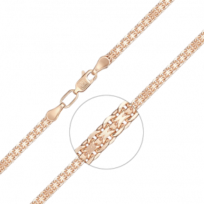 Золотой браслет плетение Бисмарк Platina 22-2003-080-1110-17 фото