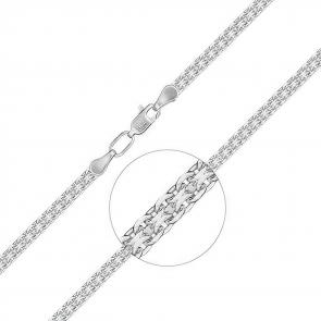 Браслет плетение Бисмарк из белого золота Platina 22-2011-060-1120-17 фото