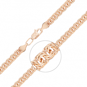 Золотой браслет плетение Бисмарк Platina 22-2703-100-1110-19 фото