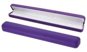 Футляр флокированный прямоугольный под браслет и цепь серия Классика 22105-лил-1 фото