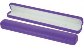 Футляр флокированный прямоугольный под браслет и цепь серия Классика 22105-лил фото