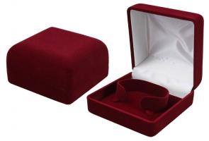 Футляр флокированный квадратный под часы и браслет серия Классика 22806-б фото