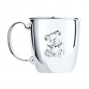 Подарочный сувенир-кружка Мишутка из серебра SOKOLOV 2301010033 фото