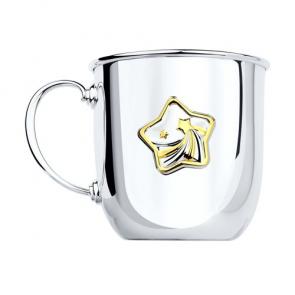 Кружка большая из лимонного золота Звезда SOKOLOV 2302010039 фото