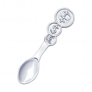 Подарочный сувенир-ложка загребушка из серебра SOKOLOV 2305080001 фото