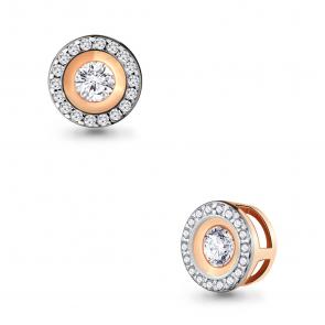 Золотая подвеска AQUAMARINE с фианитом 24280А фото