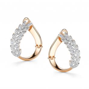 Золотые серьги АЛЬКОР с бриллиантом 24422-100 фото