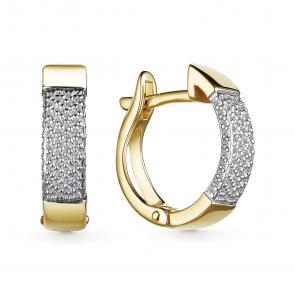 Серьги из лимонного золота АЛЬКОР 25498-300 фото