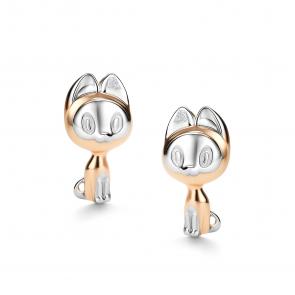 Золотые серьги АЛЬКОР с бриллиантом 25933-100 фото