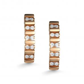 Золотые серьги АЛЬКОР с бриллиантом 26007-100 фото