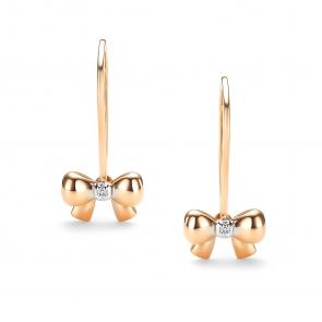 Золотые серьги АЛЬКОР с бриллиантом 26230-100 фото