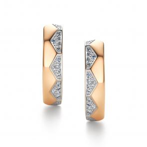 Золотые серьги АЛЬКОР с бриллиантом 26606-100 фото