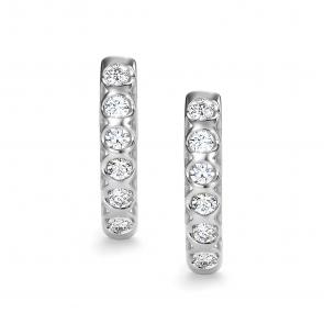 Золотые серьги АЛЬКОР с бриллиантом 26881-200 фото