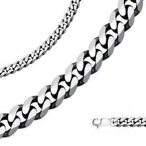 Цепь плетение Панцирное из черненого серебра Высоковы 585 28-040120-105002 фото