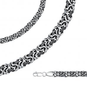 Цепь плетение Фантазийное из черненого серебра Высоковы 585 28-054120-105002 фото