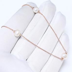 Золотое колье ЮК Granat с жемчугом 3.76.10.0245.00-6613 фото