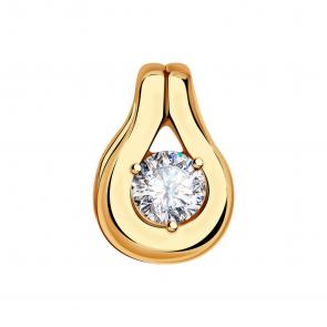 Золотая подвеска Александра с Swarovski 30156ск фото