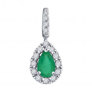 Подвеска из белого золота SOKOLOV с бриллиантом 3030184-3 фото