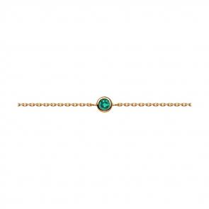 Золотой браслет SOKOLOV с изумрудом 3050032 фото