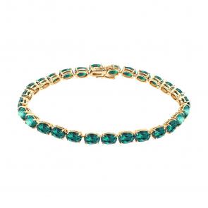 Золотой браслет SOKOLOV с изумрудом 3050050 фото