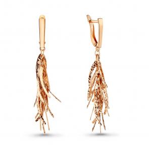 Золотые серьги AQUAMARINE 30865 фото